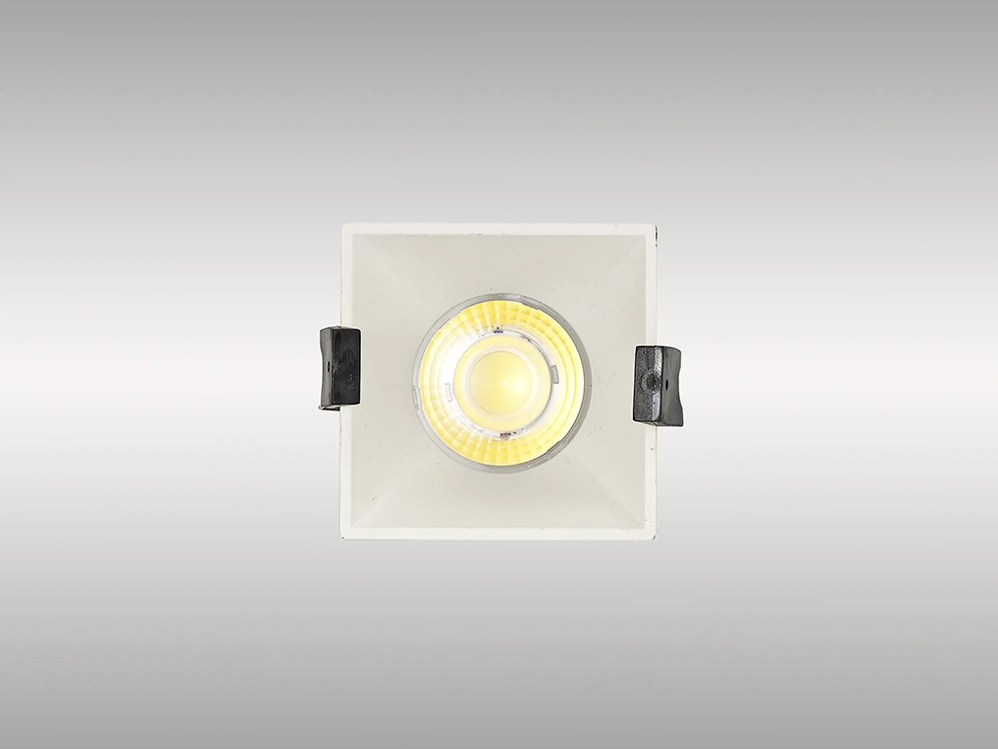 Biox 9 Tridonic Powered 9W 2700K 770lm 24° CRI>90 LED Engine White Square Fixed Recessed Spotlight, IP20 DM201913  Dlux Biox 9